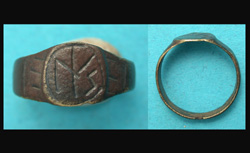 Ring, Medieval, Ladies, Futhark Runes, ca. 15th-16th Cent, Inexplicable!